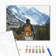 Wanderer - Malen-nach-Zahlen-Set auf Keilrahmen 40x50