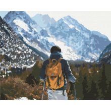 Wanderer - Malen-nach-Zahlen-Set auf Keilrahmen 40x50