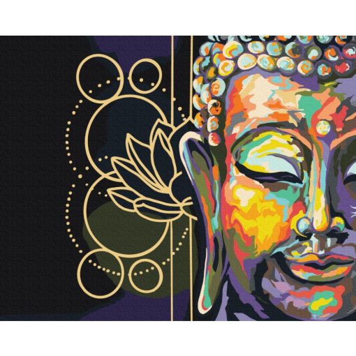 Buddha-Motiv - Malen-nach-Zahlen-Set auf Keilrahmen 40x50