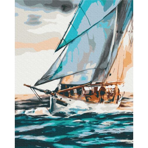 Meeresreisender - Malen-nach-Zahlen-Set auf Keilrahmen 40x50