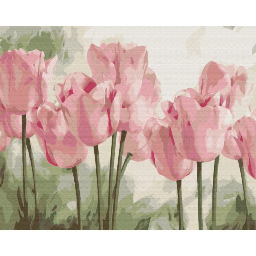 Duftende Tulpen - Malen-nach-Zahlen-Set auf Keilrahmen 40x50