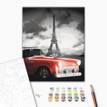 Francia klasszikus - Számfestő készlet kereten 40x50