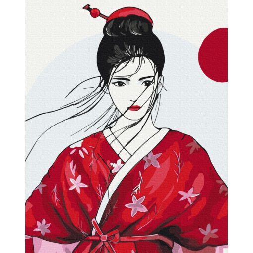 Gesha - Malen-nach-Zahlen-Set auf Keilrahmen 40x50