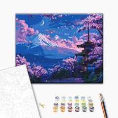   Traditionelles Japan - Malen-nach-Zahlen-Set auf Keilrahmen 40x50