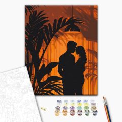   Zwischen den Schatten 2 - Malen-nach-Zahlen-Set auf Keilrahmen 40x50