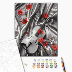 Selyemszimfónia - Számfestő készlet kereten 40x50