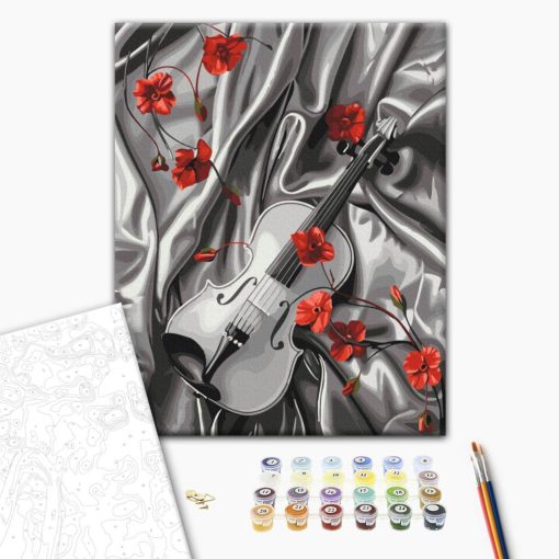 Selyemszimfónia - Számfestő készlet kereten 40x50