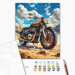Wüstenbestie - Malen-nach-Zahlen-Set auf Keilrahmen 40x50