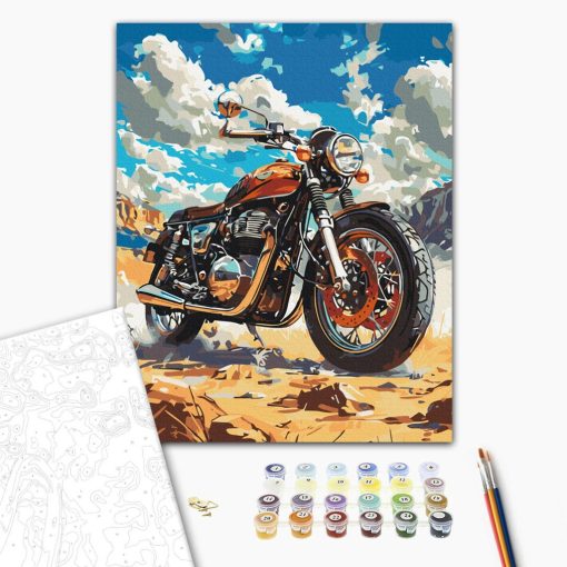 Wüstenbestie - Malen-nach-Zahlen-Set auf Keilrahmen 40x50