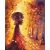 Goldener Herbst - Malen-nach-Zahlen-Set auf Keilrahmen 40x50