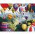   Bunte Heißluftballons - Malen-nach-Zahlen-Set auf Keilrahmen 40x50