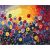 Fantasiegarten - Malen-nach-Zahlen-Set auf Keilrahmen 40x50