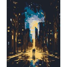 Abendlichter - 2-teiliges Malen-nach-Zahlen-Set auf Leinwand