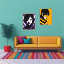 Femme Fatale - 2-teiliges Malen-nach-Zahlen-Set auf Leinwand