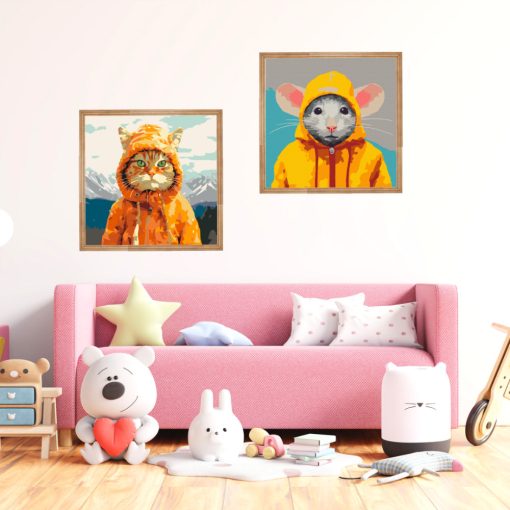 Abenteurer - 2-teiliges Malen-nach-Zahlen-Set auf Leinwand