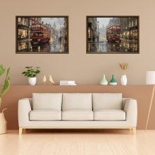 Fellige Stars – 2-teiliges Malen nach Zahlen Set auf Rahmen