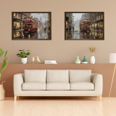   Fellige Stars – 2-teiliges Malen nach Zahlen Set auf Rahmen