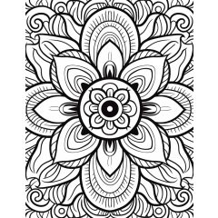 Mandala 3 - Farbretter-Retter-Set auf Keilrahmen 40x50