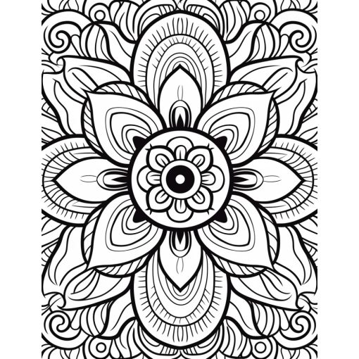 Mandala 3 - Farbretter-Retter-Set auf Keilrahmen 40x50