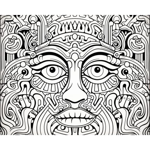 Gesicht 1 - Farbretter-Retter-Set auf Keilrahmen 40x50