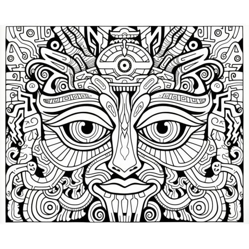 Gesicht 2 - Farbretter-Retter-Set auf Keilrahmen 40x50