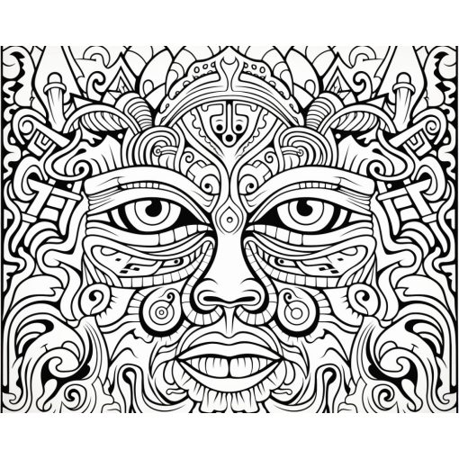 Gesicht 3 - Farbretter-Retter-Set auf Keilrahmen 40x50