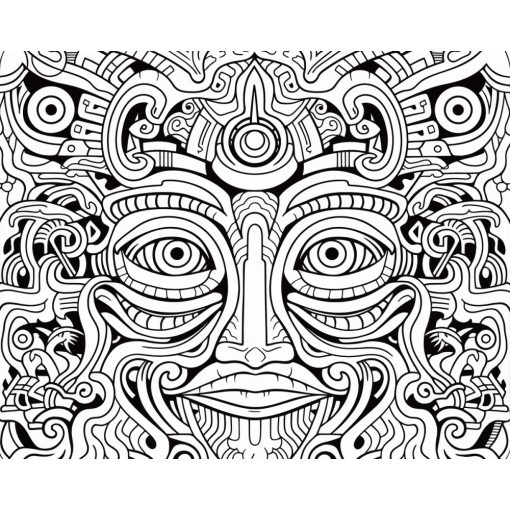 Gesicht 4 - Farbretter-Retter-Set auf Keilrahmen 40x50