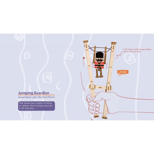 Springender Soldat - 3D-Holzpuzzle