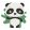 Winker kleiner Panda - Ausmalset auf Keilrahmen für Kinder 20x20
