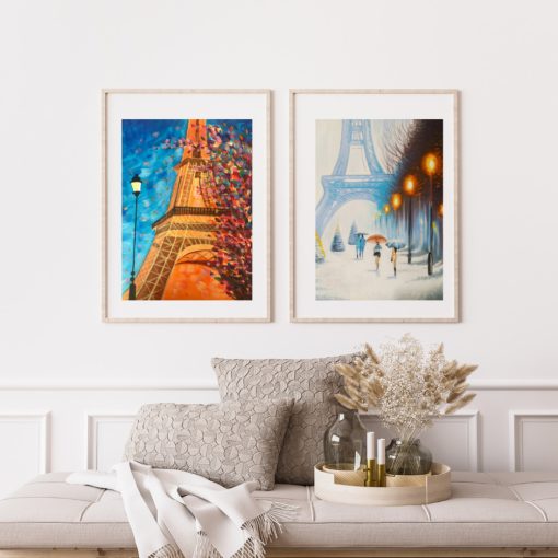 Párizs télen-nyáron 2 db-os - Otthoni-online élményfestő készlet