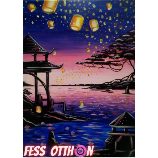 Lámpások 2 db-os - Otthoni-online élményfestő készlet