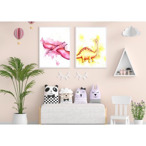 Dinó babaszoba 2 db-os - Otthoni-online élményfestő készlet