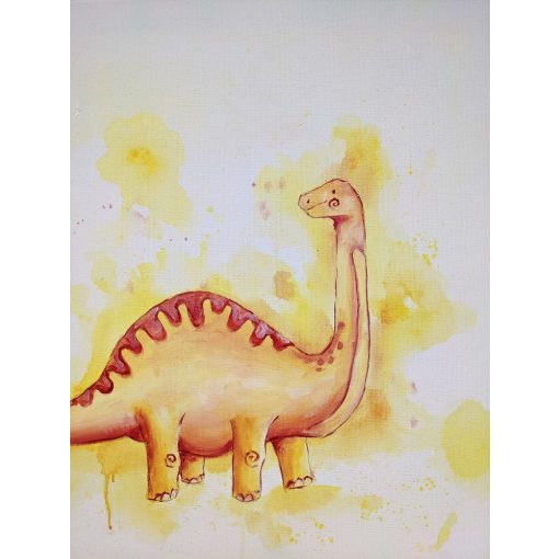 Dinó babaszoba 4 db-os - Otthoni-online élményfestő készlet