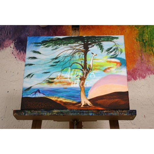 Magányos cédrus - Otthoni-online élményfestő készlet