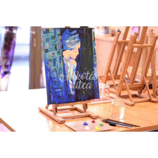 Kék hölgy - Otthoni-online élményfestő készlet