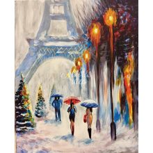 Párizs télen - Otthoni-online élményfestő készlet