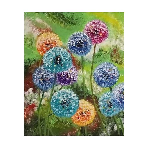 Színes pitypangok - Otthoni-online élményfestő készlet